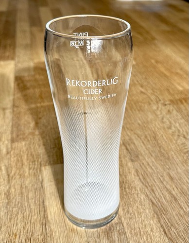 Rekorderlig cider pint glass - cider,