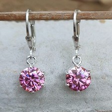 2Ct Round Cut Pink Sapphire