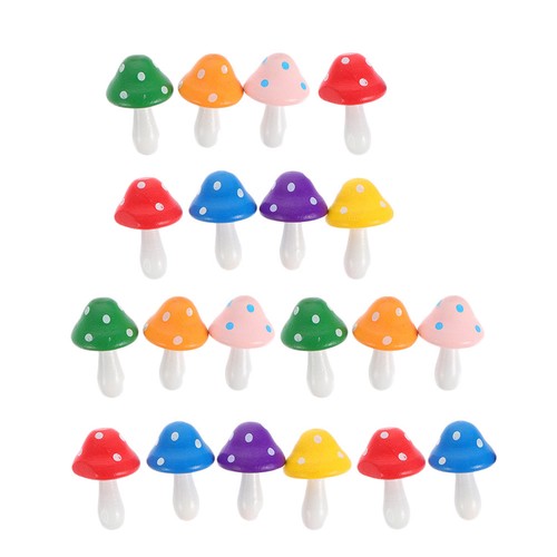 20pcs wooden mushroom - 20pcs,