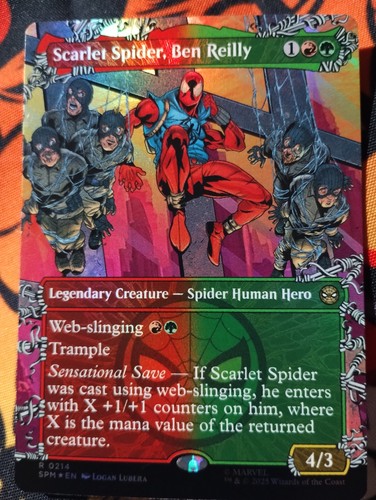 Borderless foil scarlet - foil,