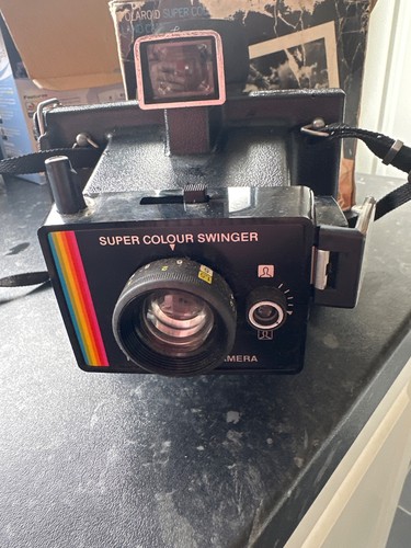 Polaroid camera super - polaroid, colour