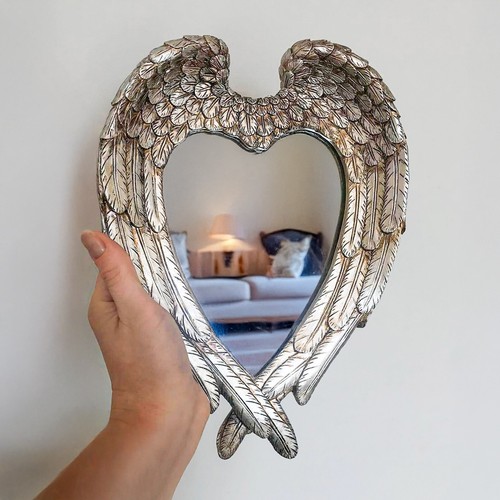 Feather angel wings - feather, mirror
