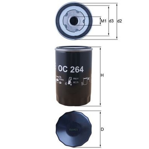 Oil filter for golf - mk3, 2.0