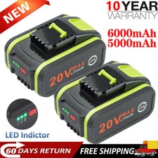 6.0Ah For Worx 20V Li-Ion