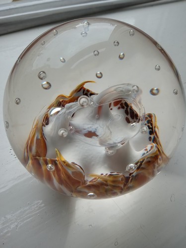 Selkirk glass paperweight - selkirk,