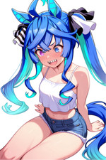 Twin Turbo Uma Musume: Pretty Derby Sticker 6" Anime Car Decal