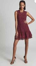 Reiss Delilah burgundy Lace