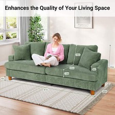 Modern 3/4 Seater Corduroy