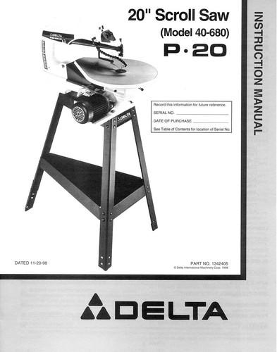 Delta 680 scroll - 40-680, 20"