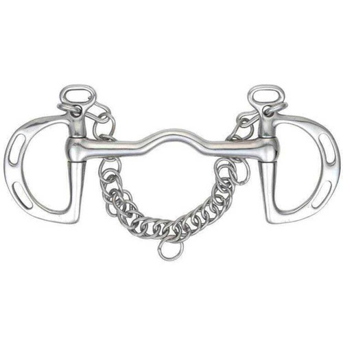 Shires slotted cheek port - slotted,