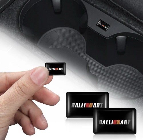 2psc ralliart domed badge - 3d,