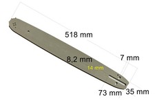 Chainsaw Blade 45cm 1.3mm 3/8"