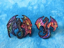 Set 2 Gothic Fantasy Dragon