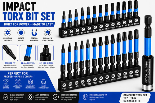 20pcs impact torx - 10/20pcs, bit