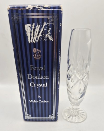 Royal doulton crystal - vase, 6