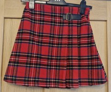 Next Girls Red Tartan Skirt