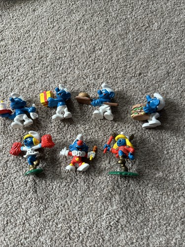 Smurf vintage figures - vintage,