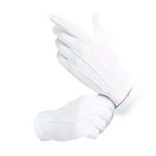 Gloves White Masonic Bands