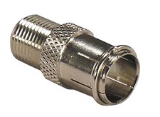 Pack Of 2, F Type Quick Fit Plug Convertor Adaptor Satellite Etc 