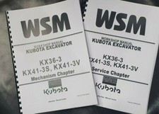 KUBOTA EXCAVATOR KX36-3 KX41-3S KX41-3V MECHANISM  & SERVICE WORKSHOP MANUAL
