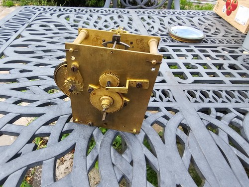 Antique fusee clock movement - fusee,