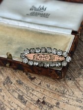 Victorian Bar Brooch Brass