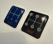 Subaru Gear Shift Sticker Decal for Impreza WRX