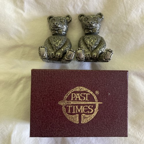 Past times pewter teddy - past,