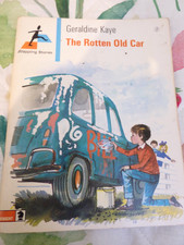 Vintage School Reading Book 1973 Stepping Stones THE ROTTEN OLD CAR Geraldin (c)