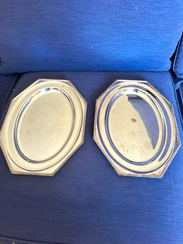 Antique pair silver plated - silver,