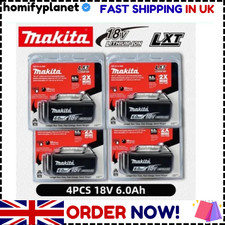 4x Makita 18V 6.0Ah Original
