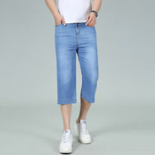 Mens Denim 3/4 Length Shorts