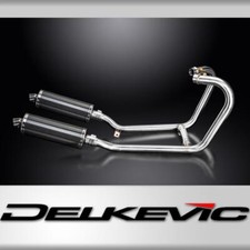 Triumph Thruxton 1200 R/RS 2016-24 Full Exhaust 2-2 350mm Oval Carbon Silencers