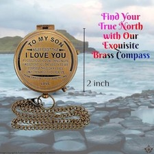 Antique Chain Compass For