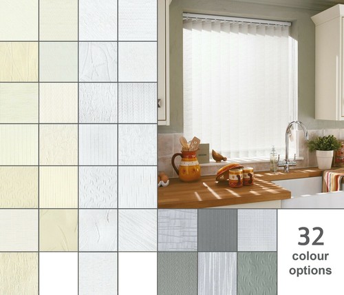Patterned 89mm vertical blinds - 89mm,