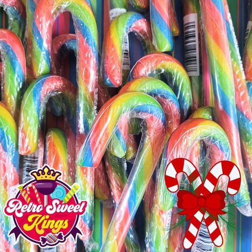 Rainbow candy canes - rainbow,