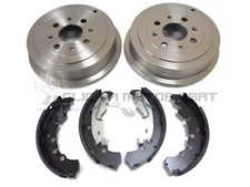 VAUXHALL ADAM 1.2 1.4 2012-2018 REAR 2 BRAKE DRUMS AND SHOES SET (CHECK SIZE)
