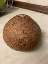Peruvian Hand Carved Gourd