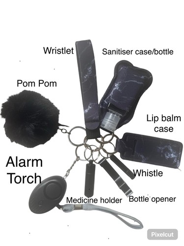 Night out safety keychain - safety, 8