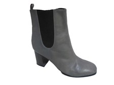 TAMARIS GREY LEATHER MID CALF