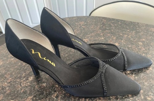 Nina satin and mesh court - nina,