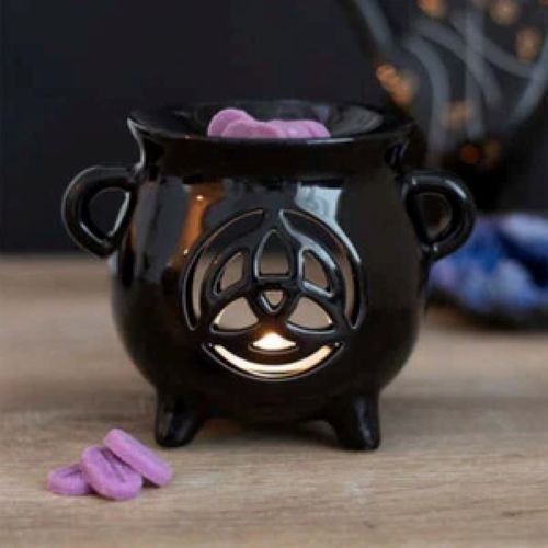 Black triquetra cauldron - triquetra,