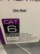 10m Securi-Flex Premium SFX CAT6 Ethernet LAN CCTV Cable Green LSZH Cat 6 Copper