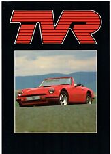 TVR S2 Convertible 2.9 Litre 1989-90 Export Markets Foldout Brochure In French