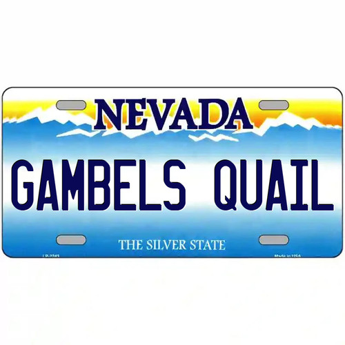 Gambel quail nevada metal - gambel's,