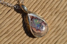 Mexican fire opal sterling