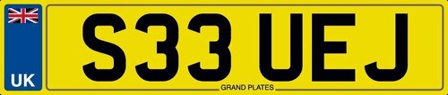 Sue susan number plate - number, uej