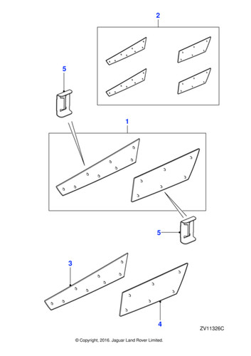 Jaguar veneer kit d 5 - xf,