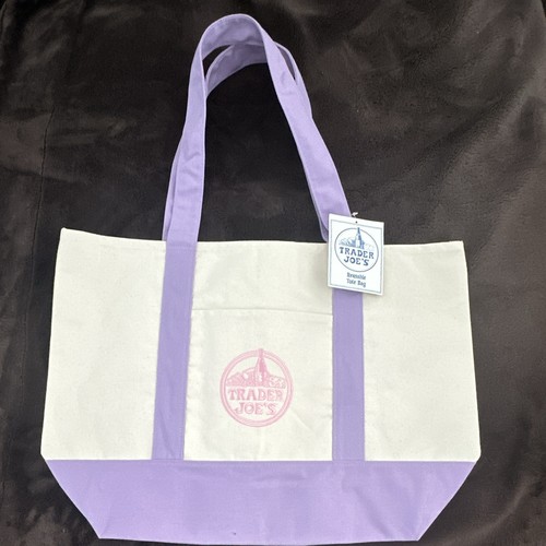 Trader joe large canvas tote - joe's,