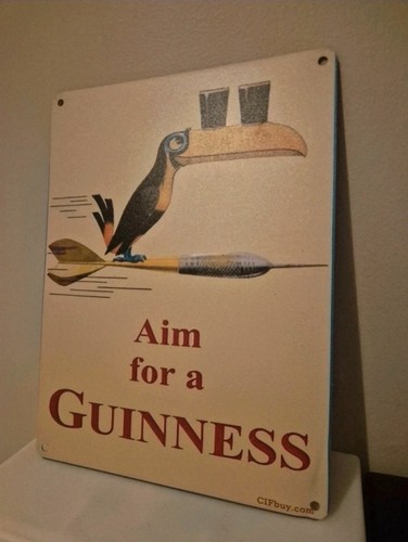 Retro guinness darts metal - guinness,